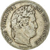 Moneta, Francia, Louis-Philippe, 5 Francs, 1833, Strasbourg, MB+, Argento