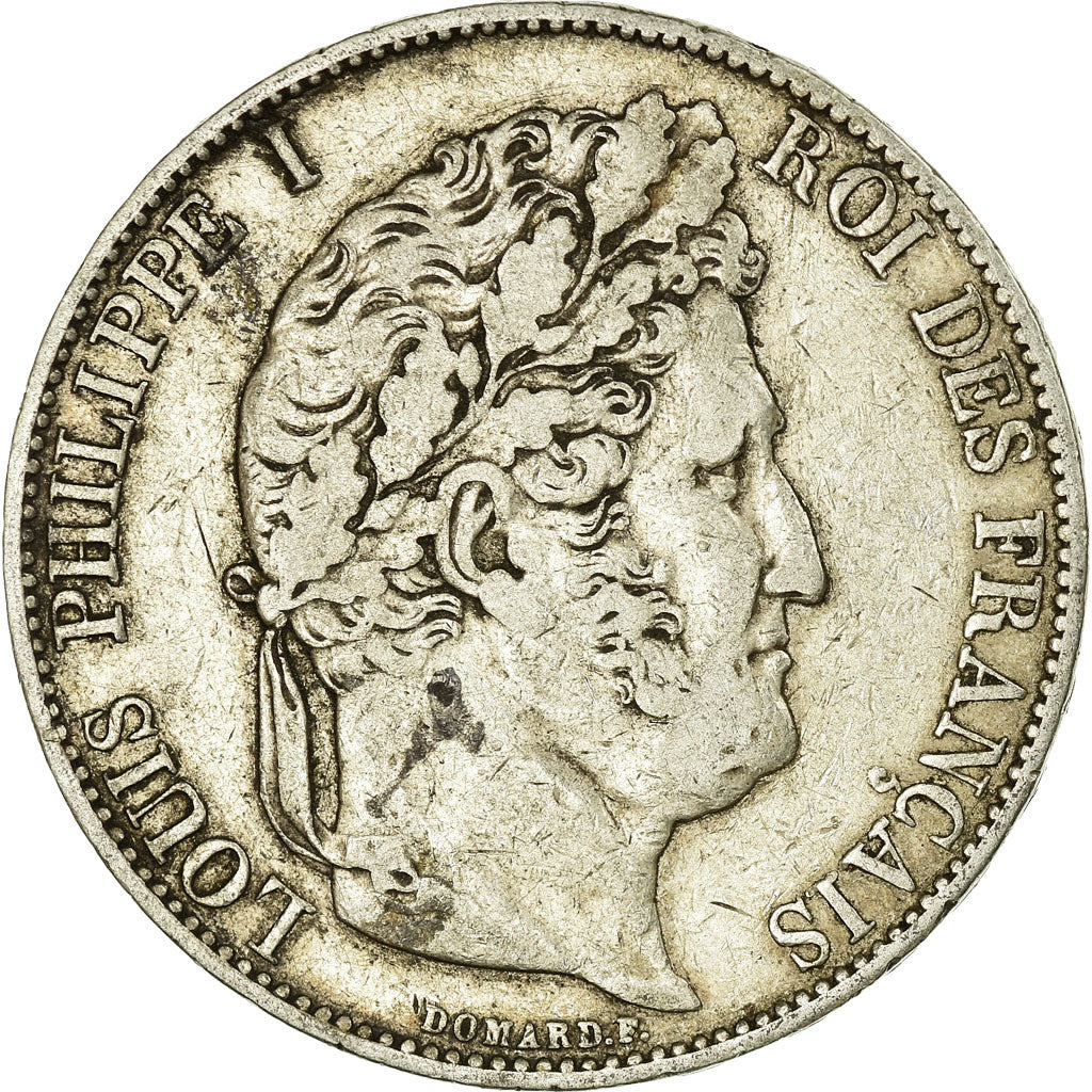 Coin, France, Louis-Philippe, 5 Francs, 1846, Strasbourg, VF(30-35), Silver