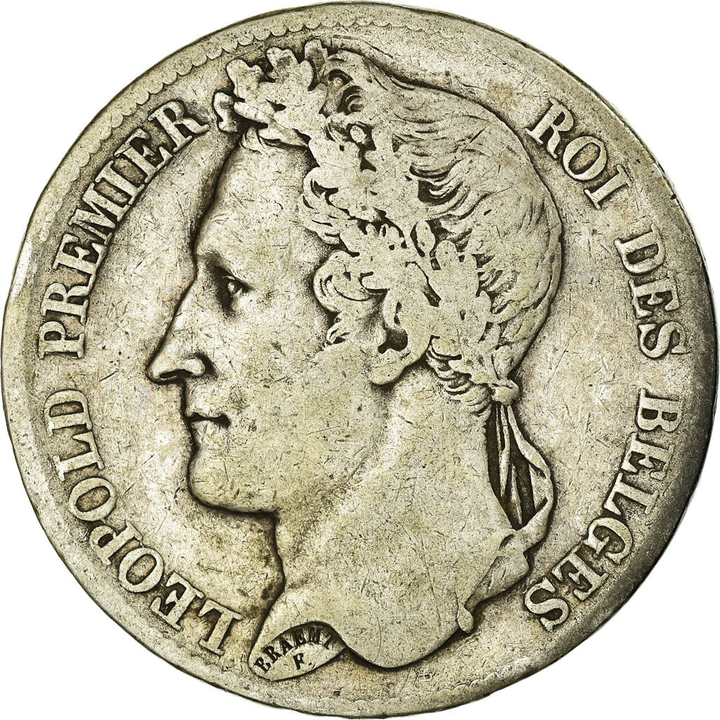Coin, Belgium, Leopold I, 5 Francs, 5 Frank, 1832, VF(30-35), Silver, KM:3.1