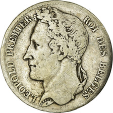 Coin, Belgium, Leopold I, 5 Francs, 5 Frank, 1832, VF(30-35), Silver, KM:3.1