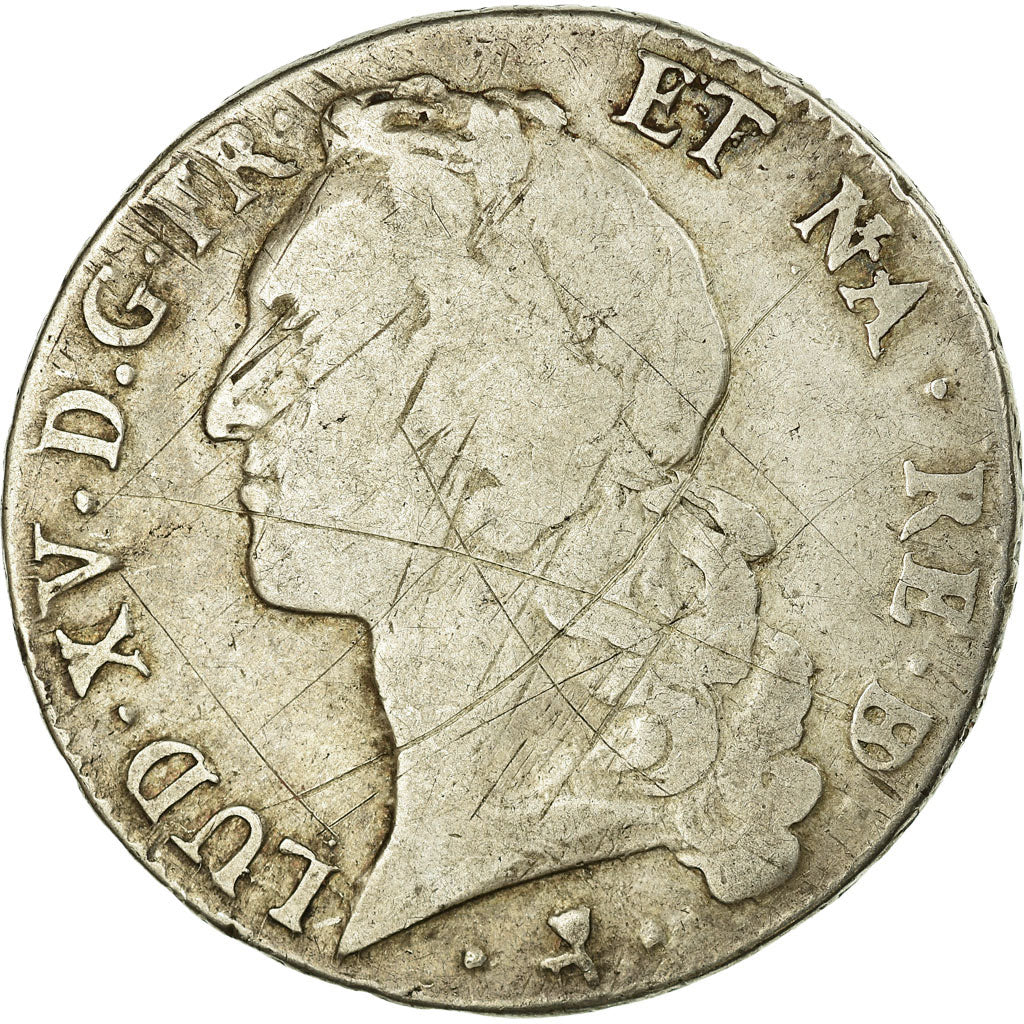 Coin, France, Louis XV, Écu de Béarn au bandeau, Ecu, 1770, Pau, VF(20-25)