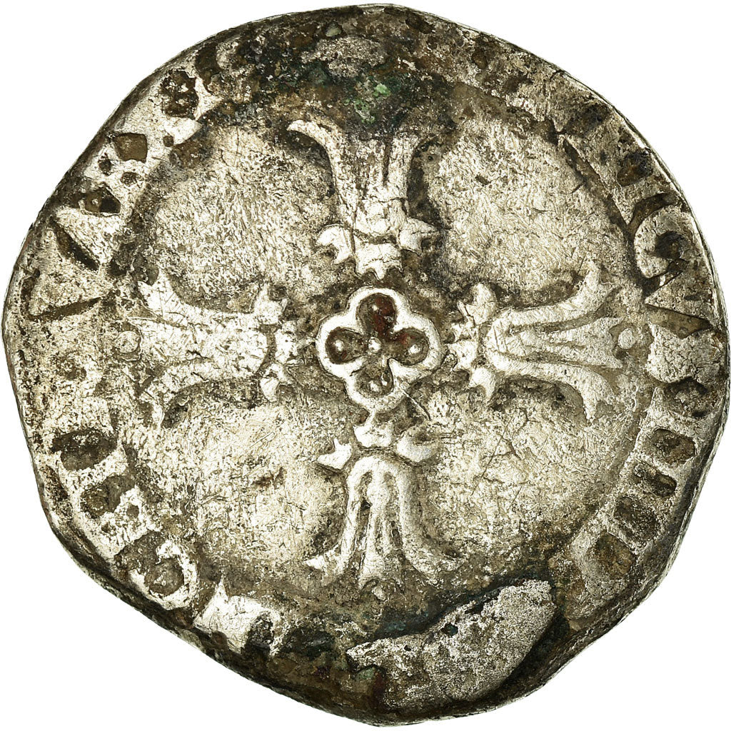 Coin, France, Henri IV, 1/4 Ecu, 1598, Bayonne, VF(20-25), Silver, Sombart:4686