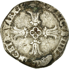 Coin, France, Henri IV, 1/4 Ecu, 1598, Bayonne, VF(20-25), Silver, Sombart:4686