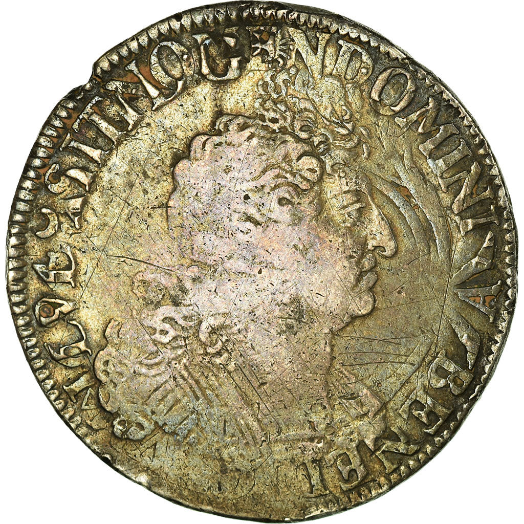 Moneta, Francja, Louis XIV, 1/2 Écu aux 8L 2e type, 1/2 ECU, 45 Sols, 1704