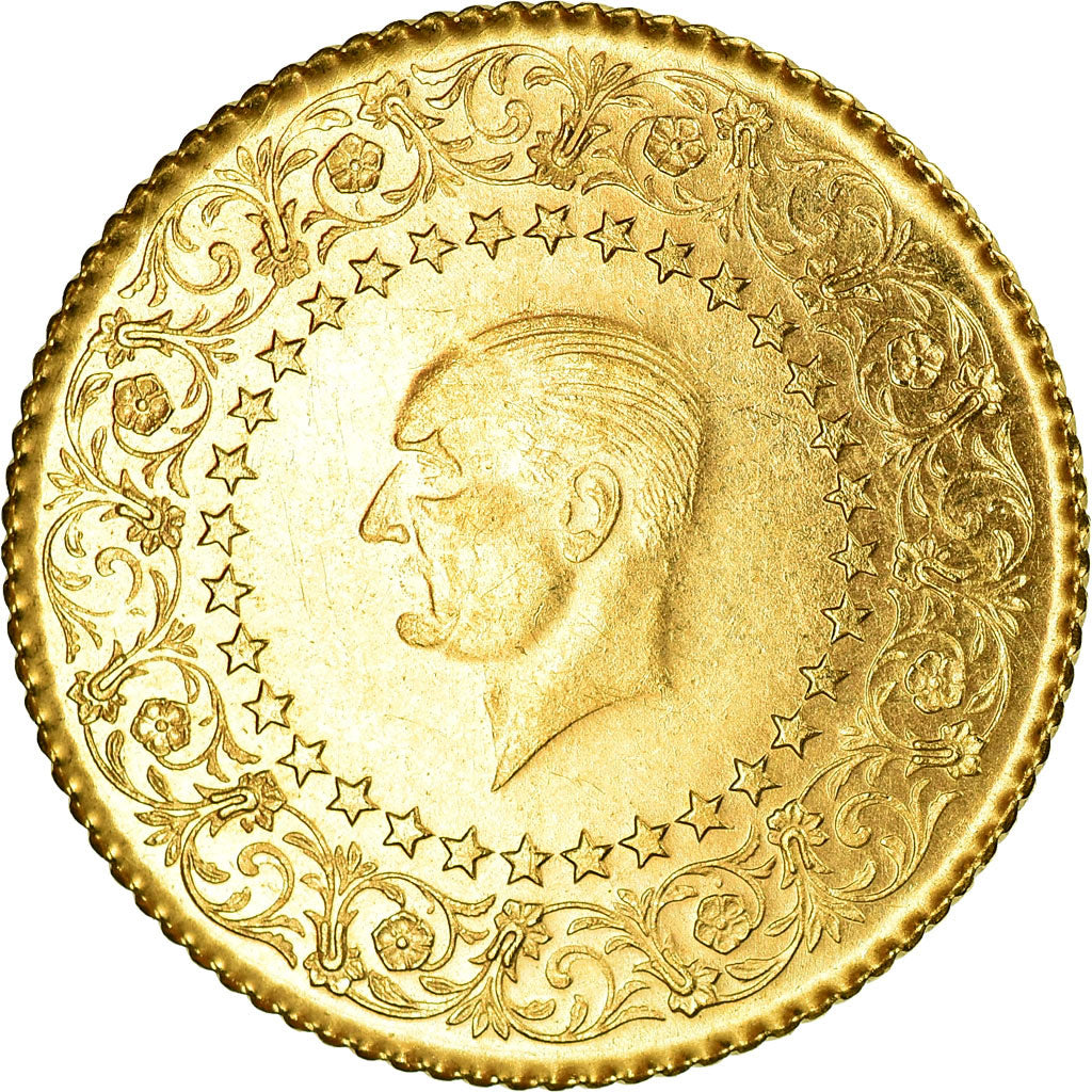Moneta, Turchia, Mustafa Kemal Atatürk, 50 Kurush, 1968, Istanbul, SPL-, Oro