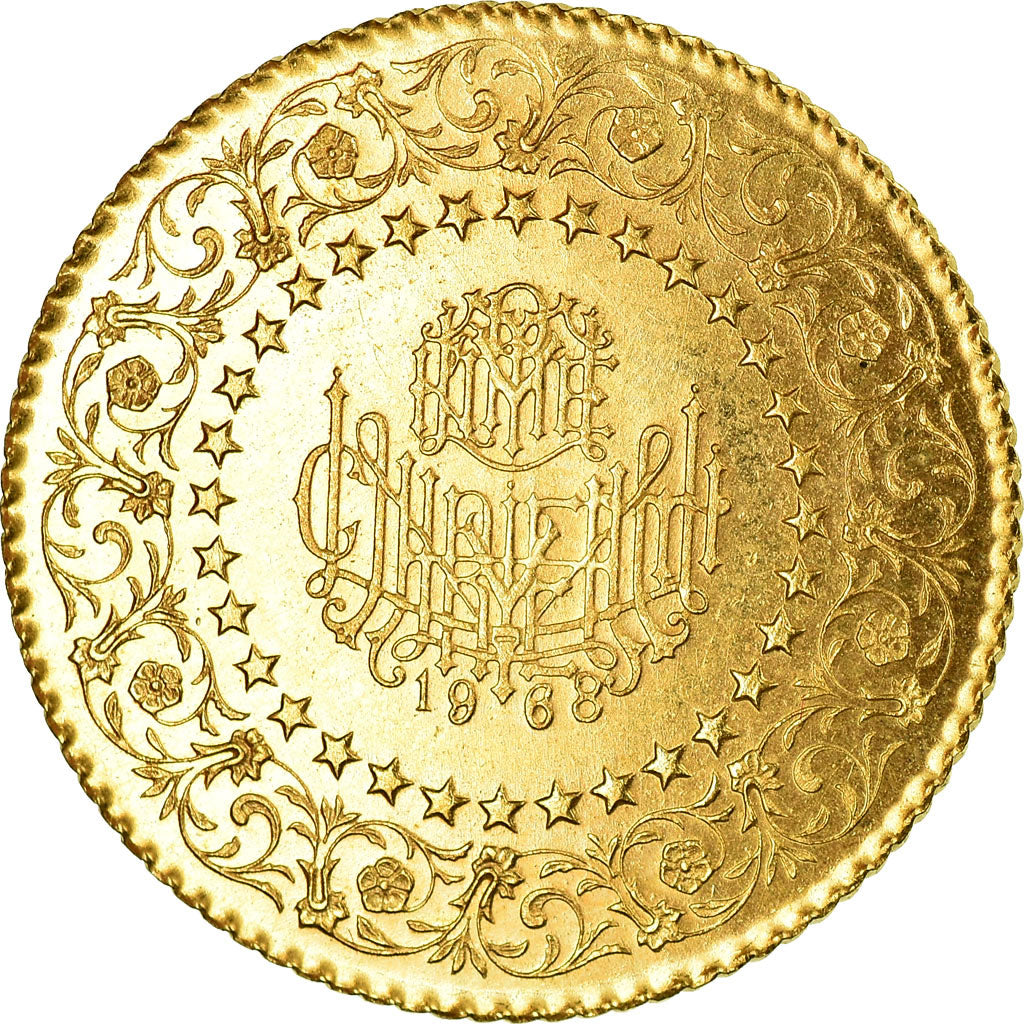 Moneta, Turchia, Mustafa Kemal Atatürk, 50 Kurush, 1968, Istanbul, SPL-, Oro