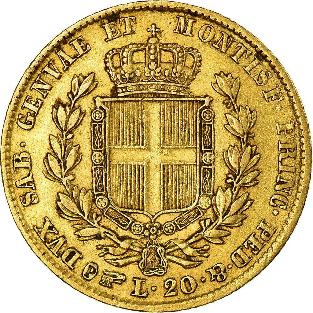 Münze, Italien Staaten, SARDINIA, Carlo Alberto, 20 Lire, 1847, Genoa, SS+