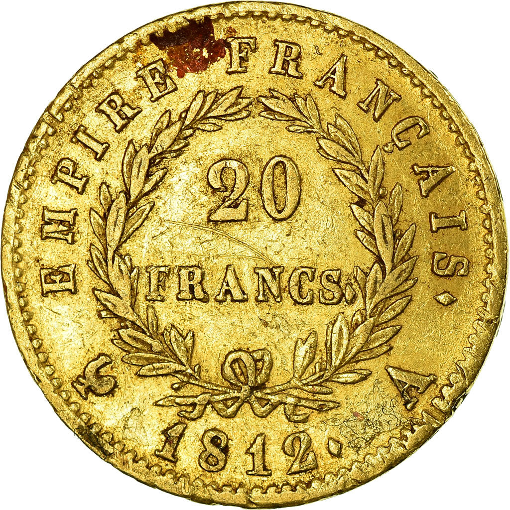 Coin, France, Napoléon I, 20 Francs, 1812, Paris, EF(40-45), Gold, KM:695.1