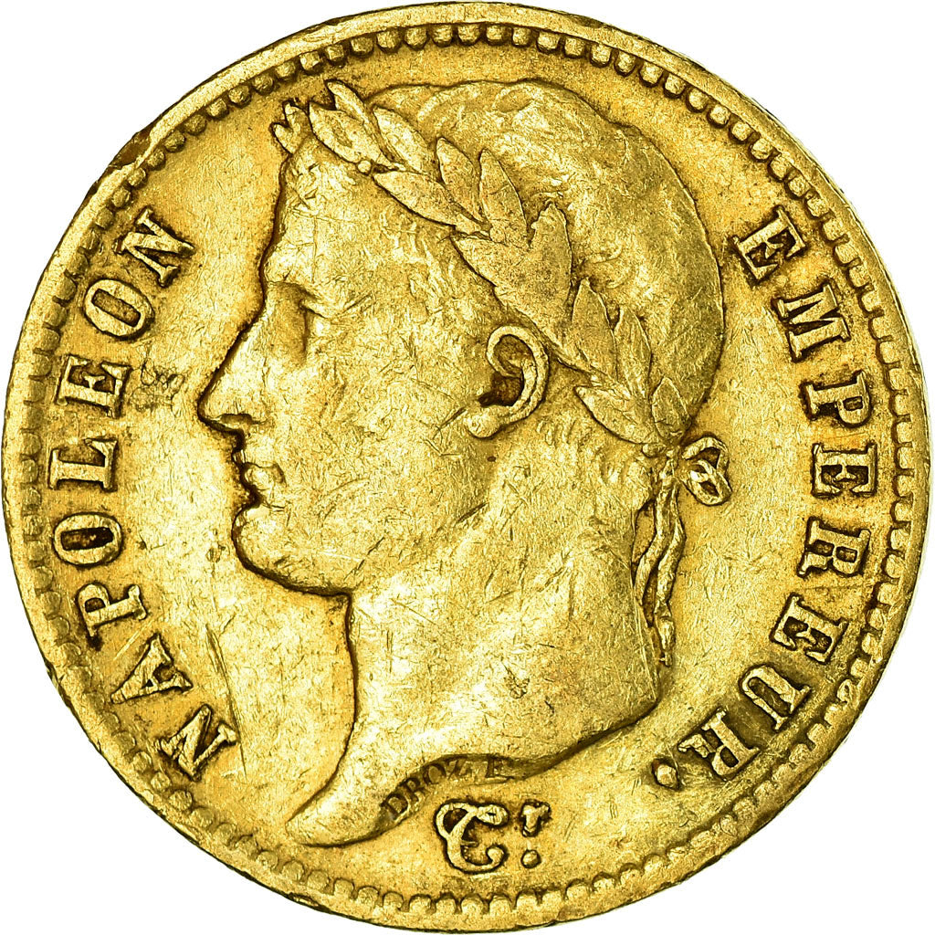 Moneda, Francia, Napoléon I, 20 Francs, 1810, Lille, MBC, Oro, KM:695.10