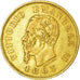 Munten, Italië, Vittorio Emanuele II, 10 Lire, 1863, Torino, ZF, Goud, KM:9.3