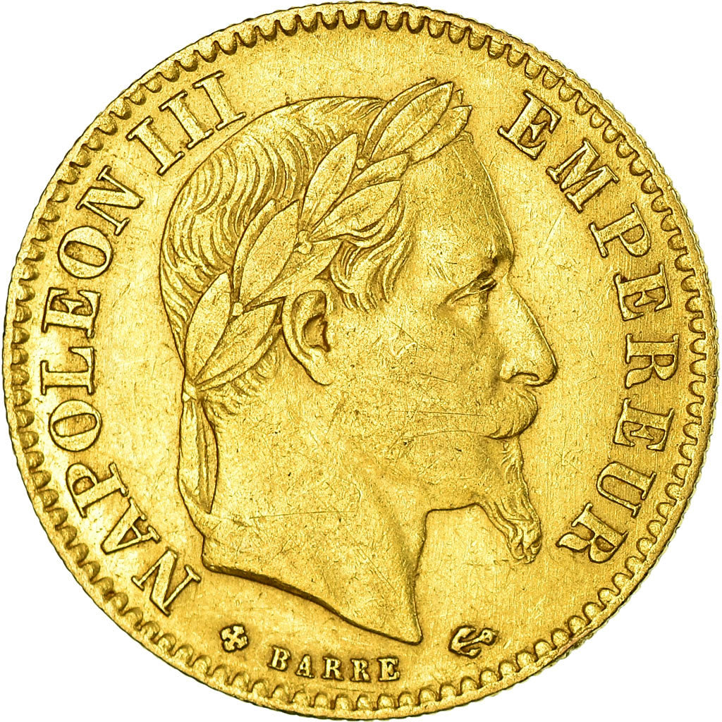 Monnaie, France, Napoleon III, Napoléon III, 10 Francs, 1865, Strasbourg, TTB