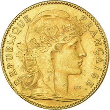 Moneta, Francia, Marianne, 10 Francs, 1901, Paris, BB, Oro, KM:846, Gadoury:1017