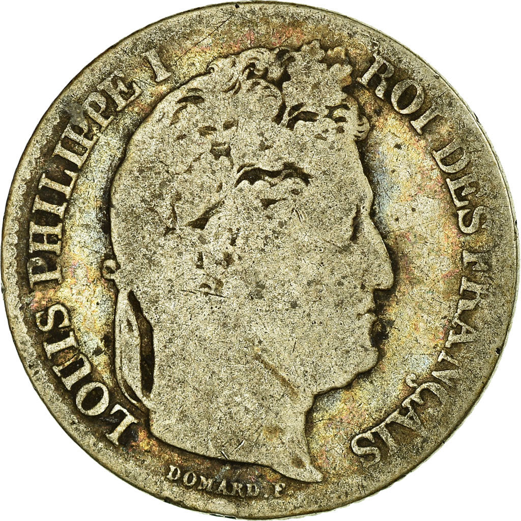 Coin, France, Louis-Philippe, Franc, 1845, Rouen, VG(8-10), Silver, KM:748.2
