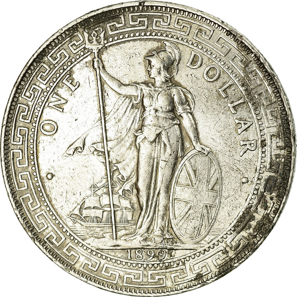 Coin, Great Britain, Trade Dollar, 1899, Bombay, EF(40-45), Silver