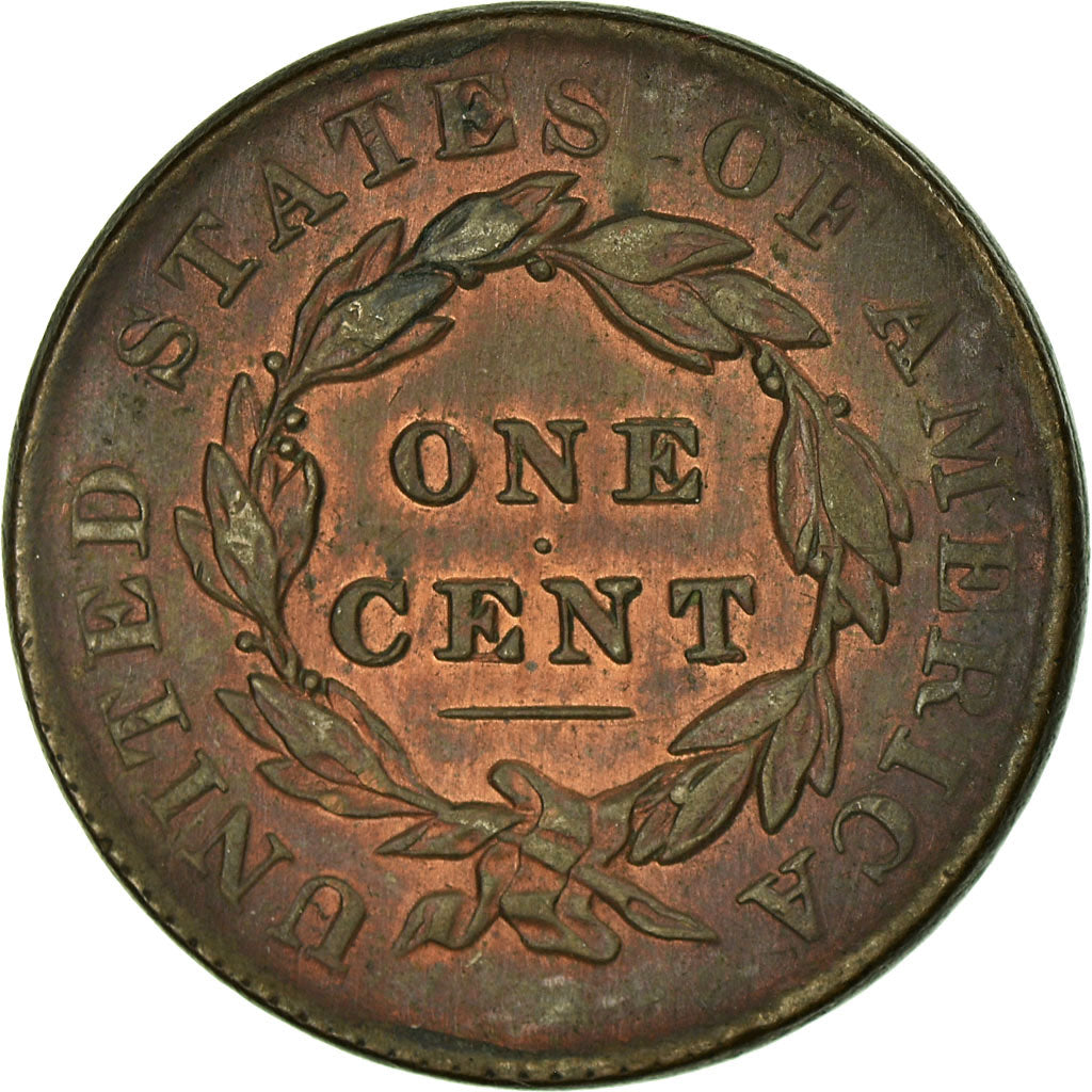Coin, United States, Coronet Cent, Cent, 1833, Philadelphia, EF(40-45)