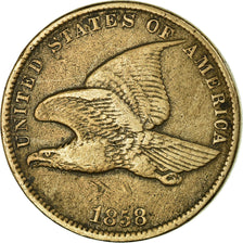 Coin, United States, Flying Eagle Cent, Cent, 1858, U.S. Mint, Philadelphia