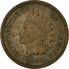 Coin, United States, Indian Head Cent, Cent, 1866, Philadelphia, VF(30-35)