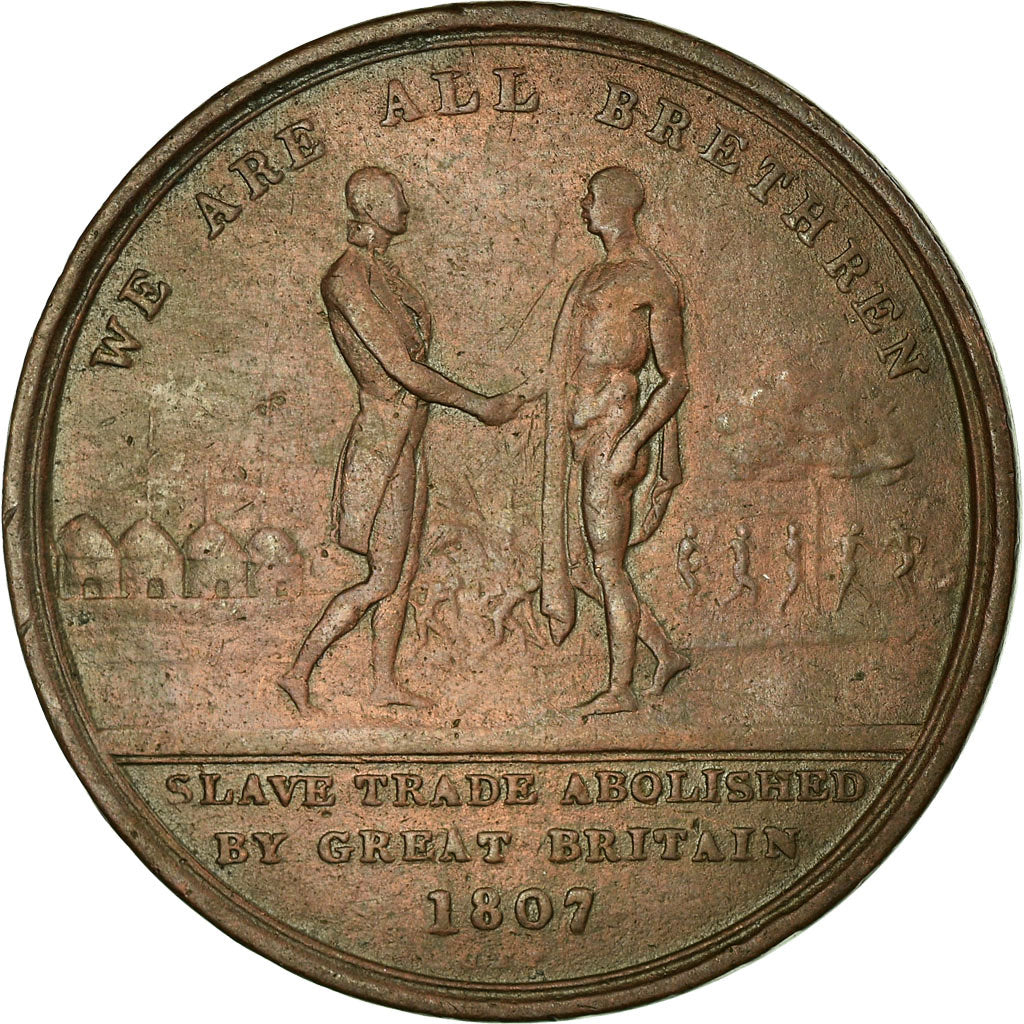 Sierra Leone, Penny, Abolition of the Slave Trade, 1807, VF(30-35), Copper