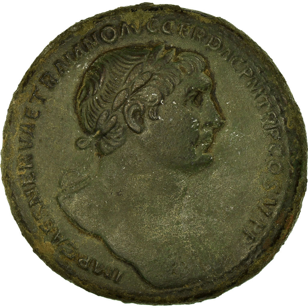 Coin, Trajan, Sestertius, 103-111, Rome, AU(50-53), Bronze, RIC:534
