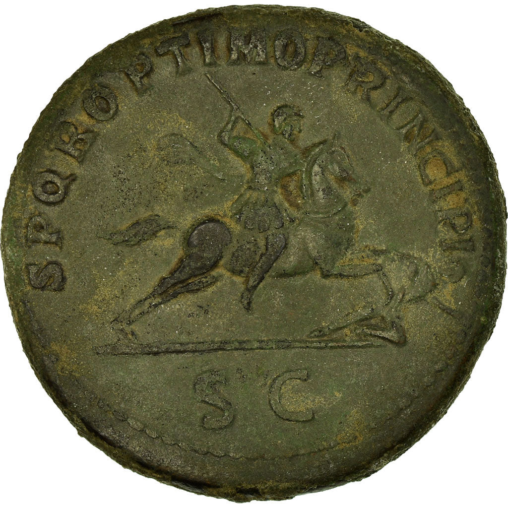 Coin, Trajan, Sestertius, 103-111, Rome, AU(50-53), Bronze, RIC:534