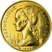 Coin, Madagascar, 20 Francs, 1953, Paris, ESSAI, MS(60-62), Aluminum-Bronze