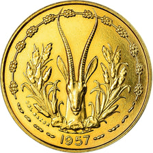 Coin, French West Africa, 10 Francs, 1957, Paris, ESSAI, MS(60-62)