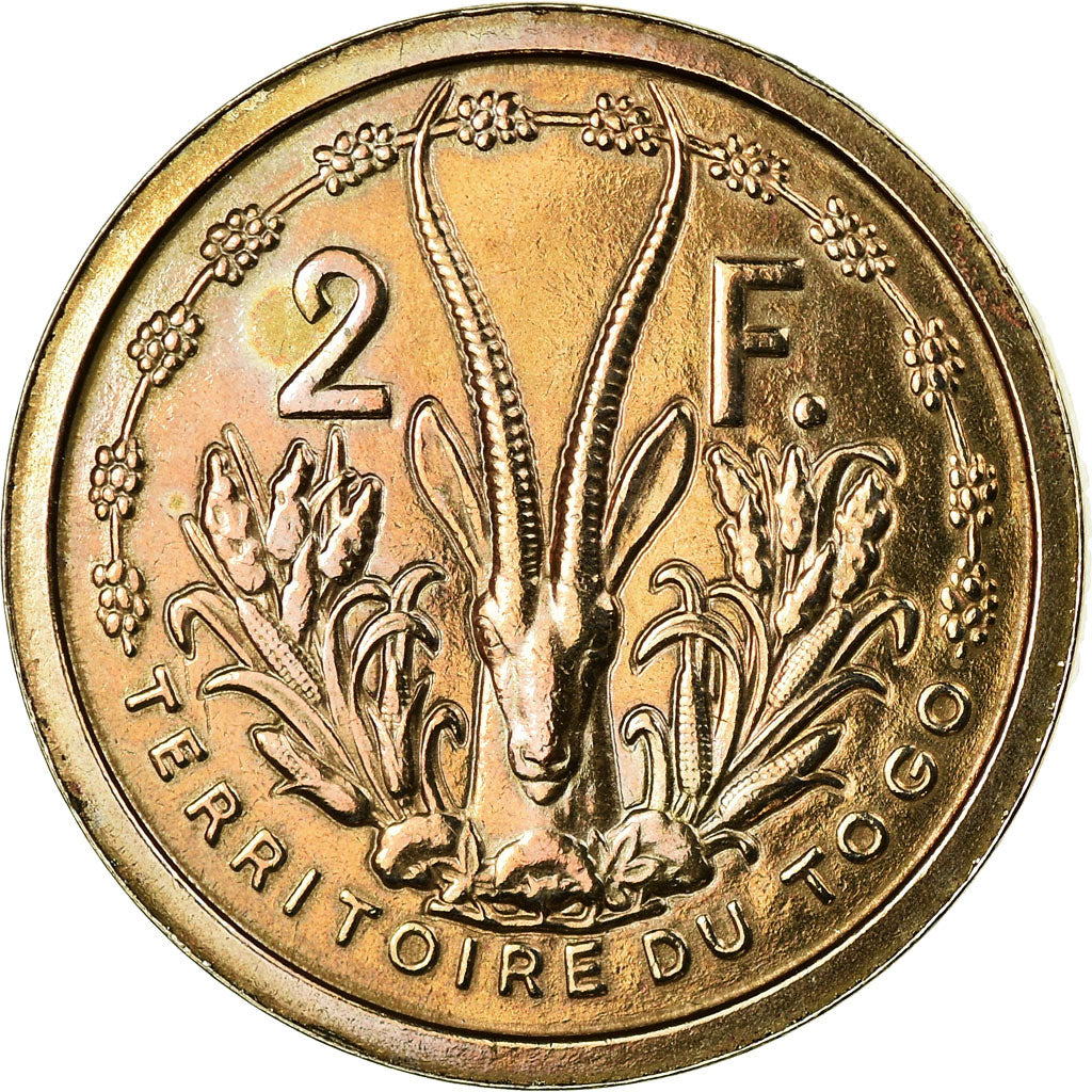 Coin, Togo, 2 Francs, 1948, Paris, ESSAI, MS(60-62), Copper-nickel, KM:E5