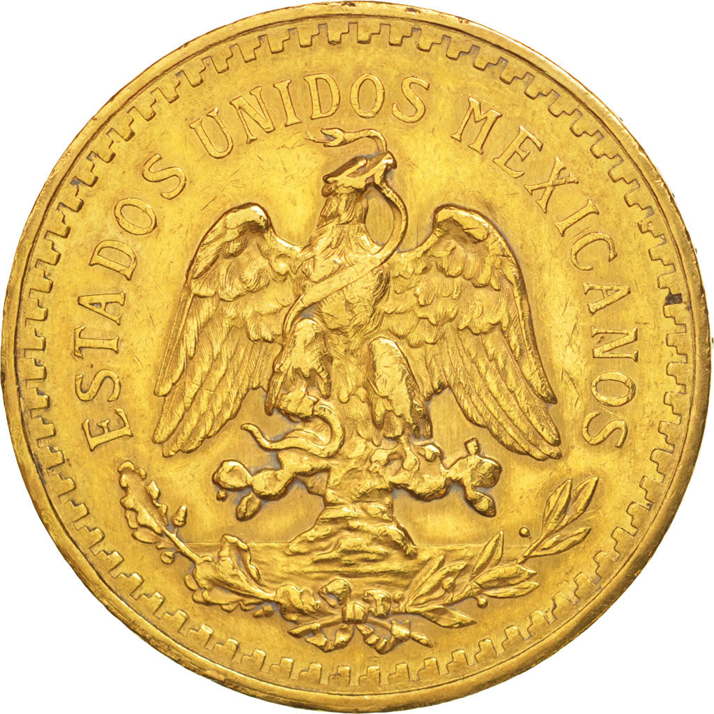 México, 50 Pesos, 1921, Mexico City, Oro, KM:481
