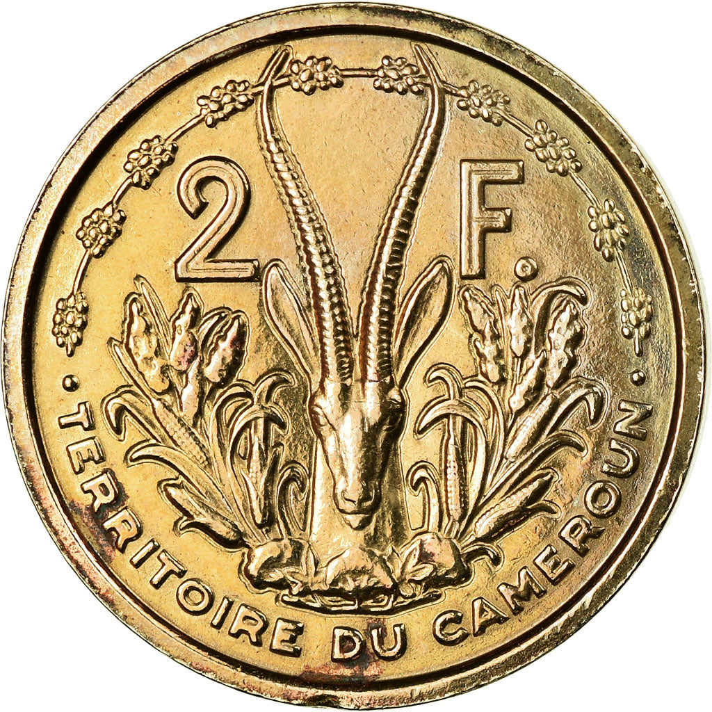 Coin, Cameroon, 2 Francs, 1948, Paris, ESSAI, AU(55-58), Copper-nickel, KM:E6