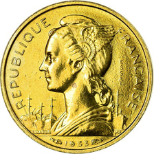 Coin, Madagascar, 10 Francs, 1953, Paris, ESSAI, AU(55-58), Aluminum-Bronze