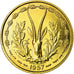 Coin, French West Africa, 25 Francs, 1957, Paris, ESSAI, MS(60-62)