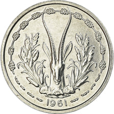 Coin, West African States, Franc, 1961, Paris, ESSAI, MS(63), Aluminum, KM:E3