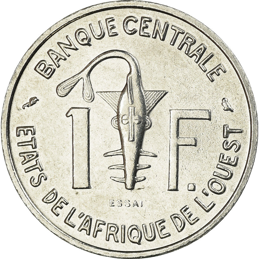 Coin, West African States, Franc, 1961, Paris, ESSAI, MS(63), Aluminum, KM:E3