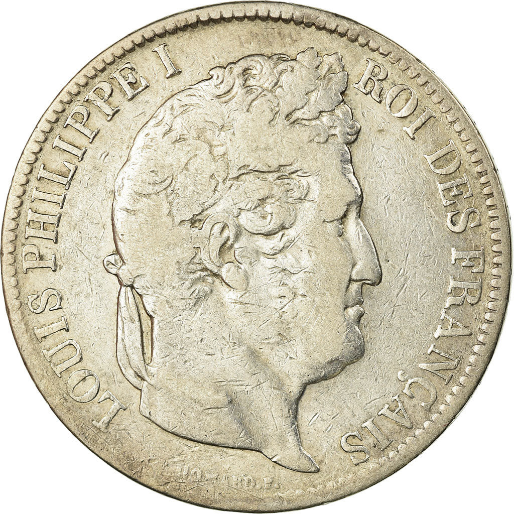 Monnaie, France, Louis-Philippe, 5 Francs, 1831, Lyon, TB, Argent, Gadoury:677a