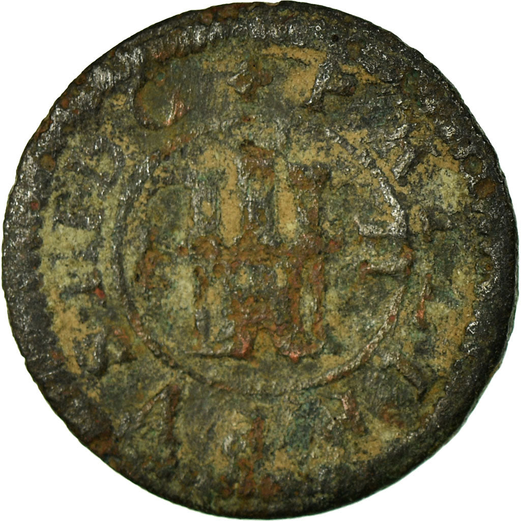 Monnaie, Espagne, Philip III, 2 Maravedis, 1600, Segovia, TB, Bronze