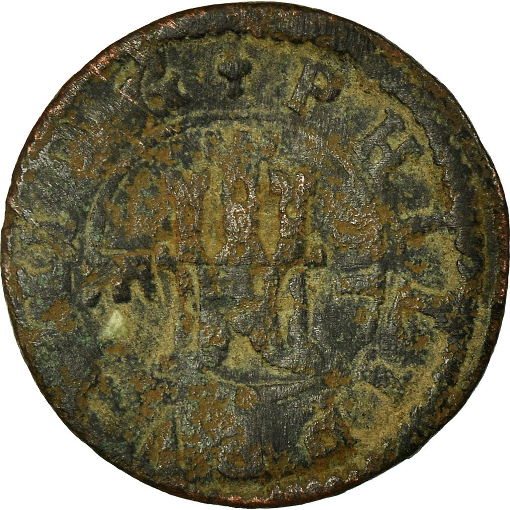 Monnaie, Espagne, Philip III, 2 Maravedis, 1603, Segovia, TB+, Bronze, KM:3.7