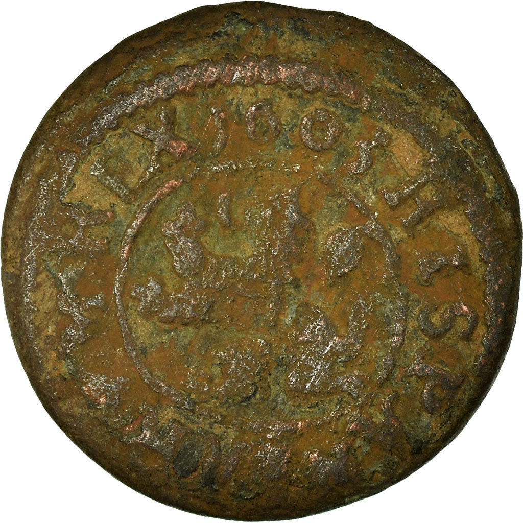 Coin, Spain, Philip III, 2 Maravedis, 1603, Segovia, VF(20-25), Bronze, KM:3.7