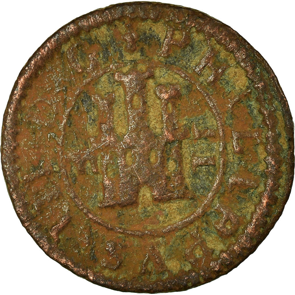 Münze, Spanien, Philip III, 2 Maravedis, 1605, Segovia, S+, Bronze, KM:3.7