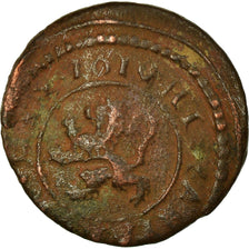 Coin, Spain, Philip III, 2 Maravedis, 1610, Segovia, VF(20-25), Bronze, KM:3.7