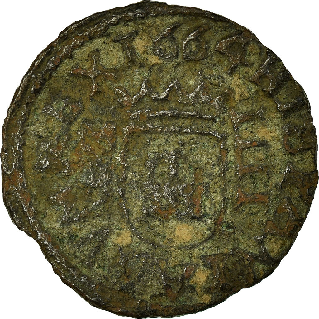 Monnaie, Espagne, Philippe IV, 4 maravedis, 1664, Madrid, TB, Cuivre, KM:156.4