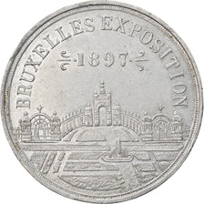 Belgium, Medal, Exposition de Bruxelles, 1897, AU(50-53), Aluminum