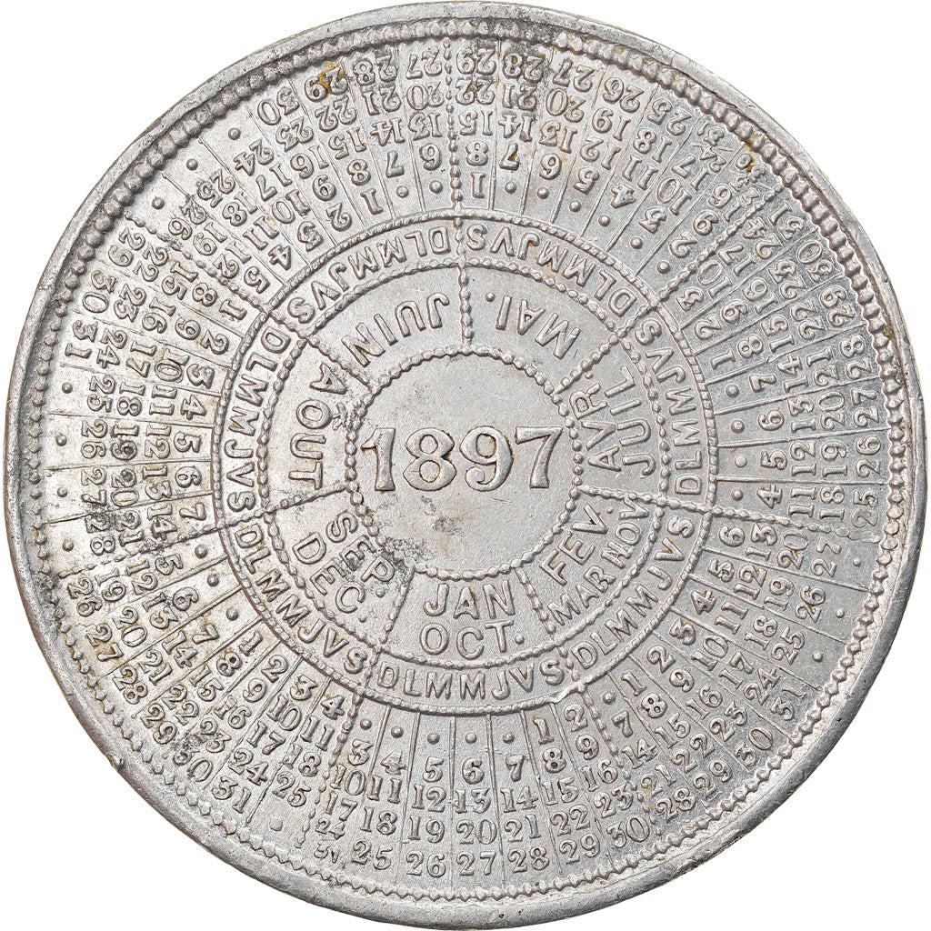 Belgium, Medal, Exposition de Bruxelles, 1897, AU(50-53), Aluminum