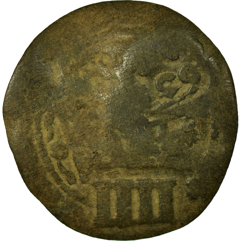 Coin, Spain, Philip IV, 6 Maravedis, 1654, Madrid, VF(20-25), Copper