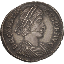 Coin, Constantius II, Siliqua, 350-360, AU(55-58), Silver