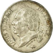 Moeda, França, Louis XVIII, Louis XVIII, 5 Francs, 1821, Paris, EF(40-45)