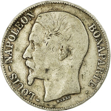 Moeda, França, Napoléon III, 5 Francs, 1852, Paris, VF(20-25), Prata