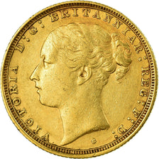 Coin, Australia, Victoria, Sovereign, 1887, Sydney, EF(40-45), Gold, KM:7