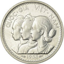 Coin, Vietnam, STATE OF SOUTH VIET NAM, 10 Su, 1953, Paris, ESSAI, MS(63)