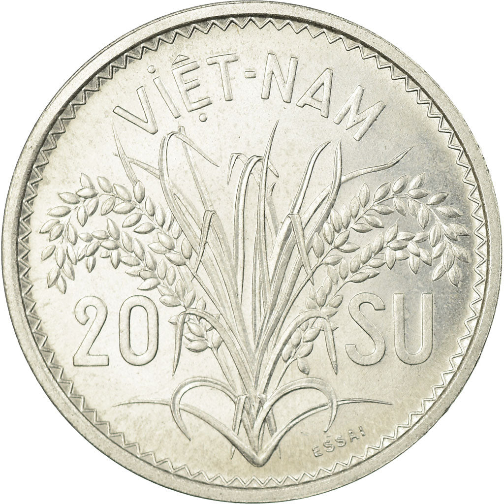 Münze, Vietnam, STATE OF SOUTH VIET NAM, 20 Su, 1953, Paris, ESSAI, UNZ