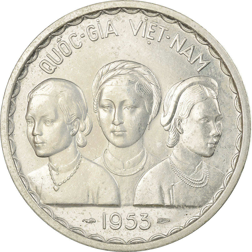 Moeda, Vietname, STATE OF SOUTH VIET NAM, 50 Su, 1953, Paris, ENSAIO, MS(63)